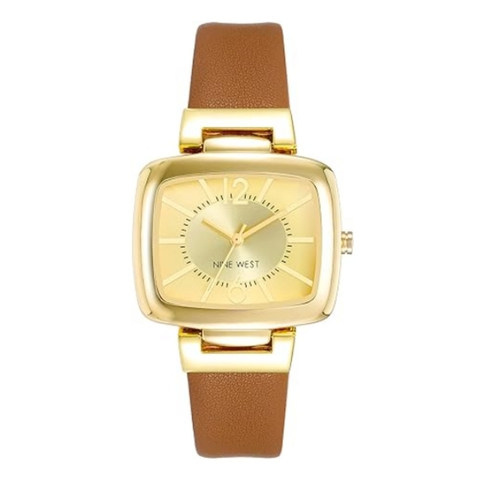 Women's New Strap Watch Honey Brown /Gold